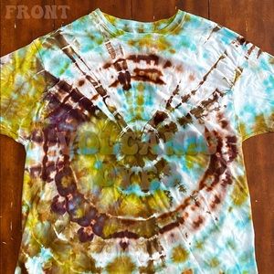 Geode Pattern Earthy Tie Dye T-Shirt